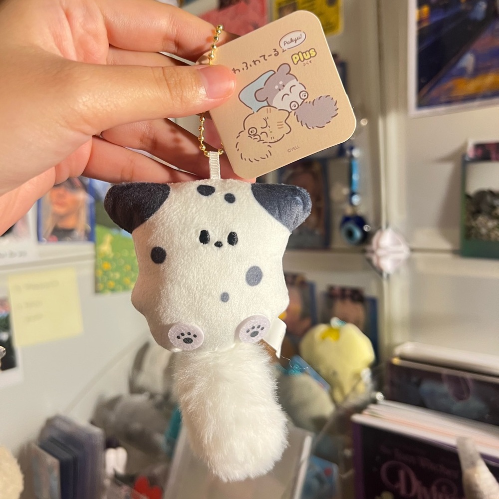 Dalmation Plush Keychain Yell
